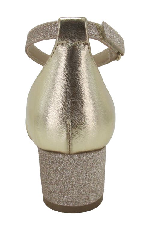 Jellypop Kids' Zendah Metallic Block Heel Sandal In Gold