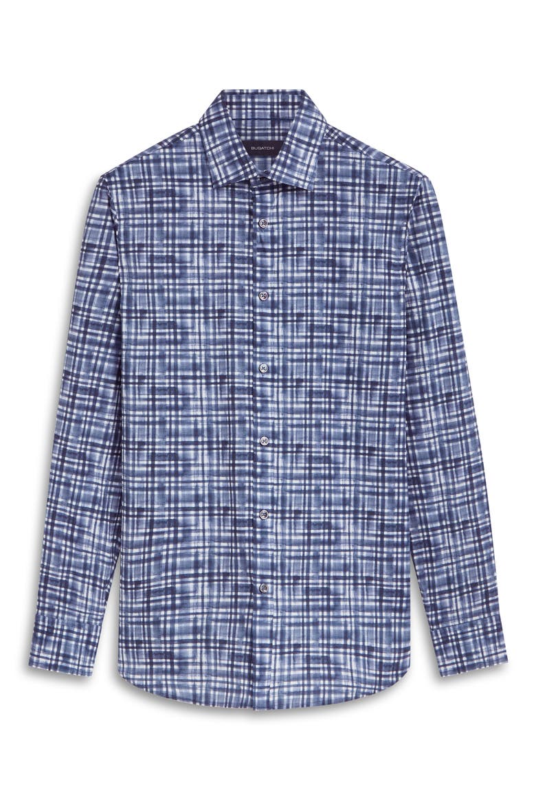 Julian Shaped Fit Print Button-Up Shirt, Alternate, color, BALTIC