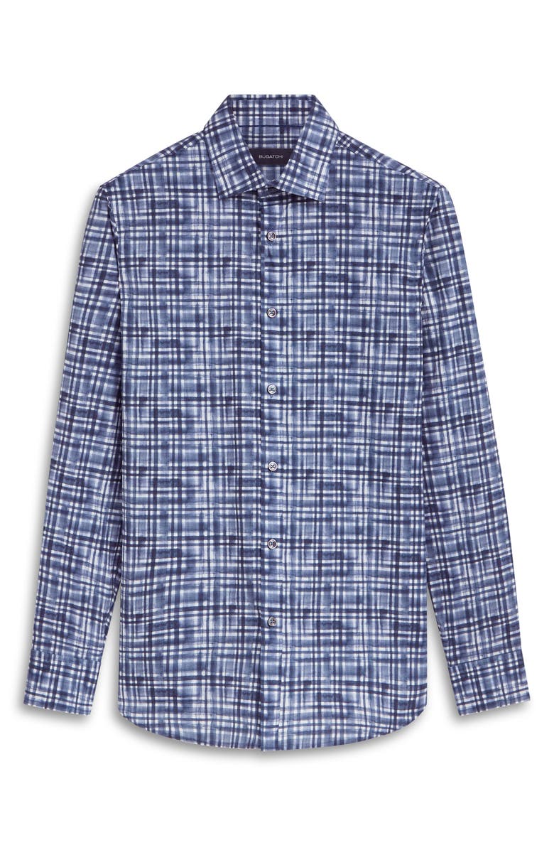 Bugatchi Julian Shaped Fit Print Button-Up Shirt, Alternate, color, 