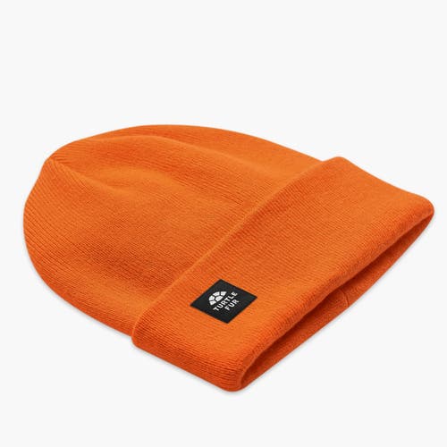 Turtle Fur Explorer Cuffed Beanie In Orange