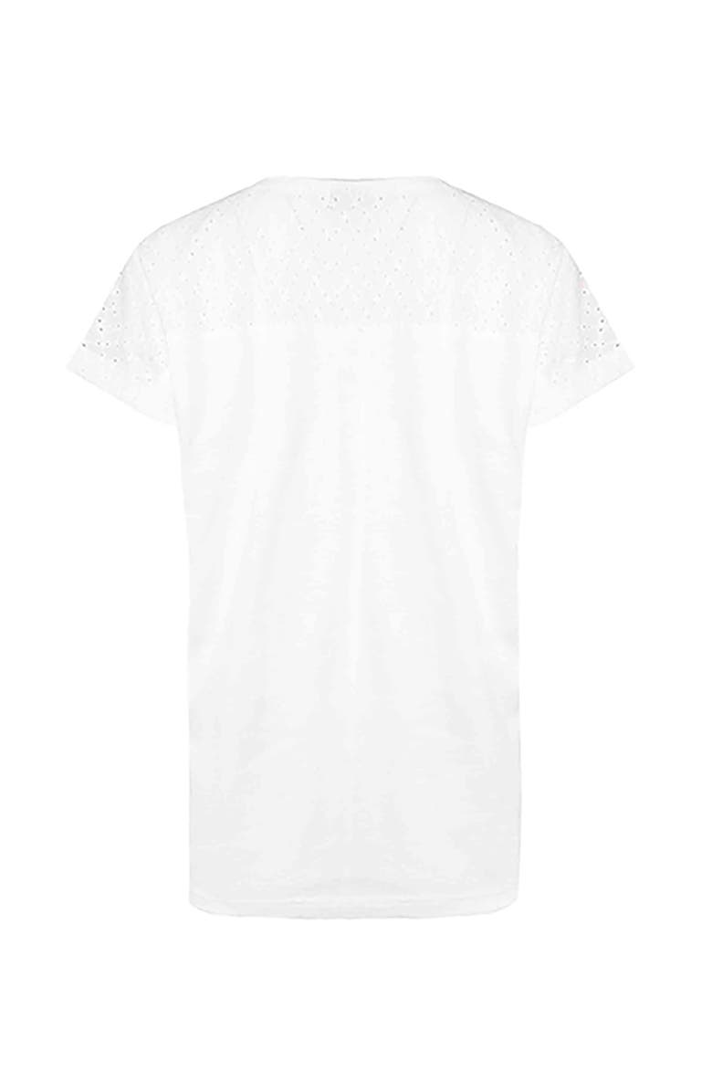 Weird Fish Pernille Cutaway T-Shirt, Alternate, color, White