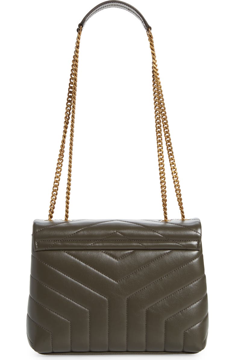 Saint Laurent Small Loulou Chain Leather Shoulder Bag, Alternate, color,