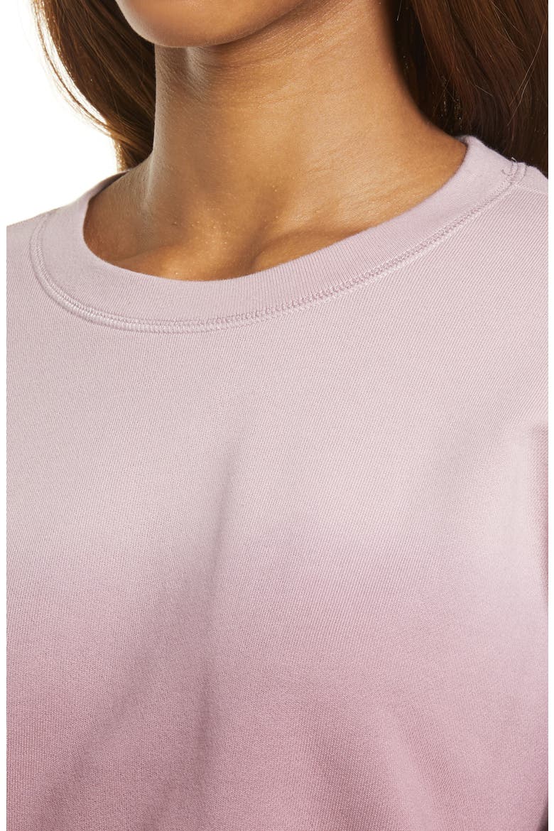 Dip Dye (Re)sourced Cotton Swing Sweatshirt, Alternate, color, CLASSIC LILAC