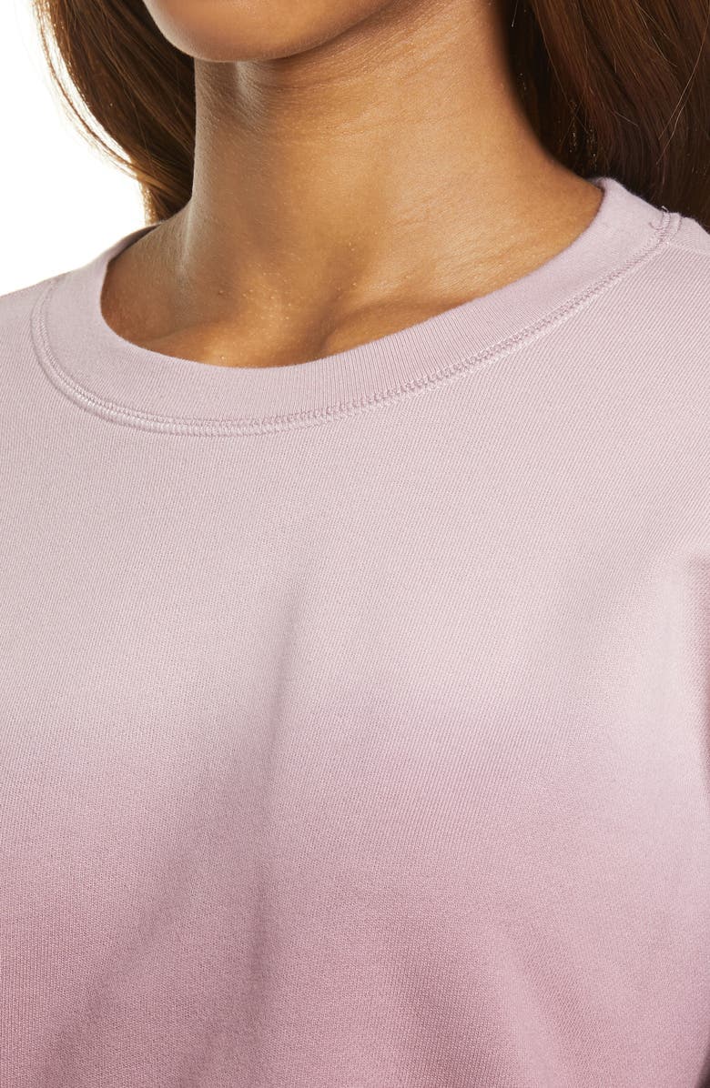 Madewell Dip Dye (Re)sourced Cotton Swing Sweatshirt, Alternate, color,