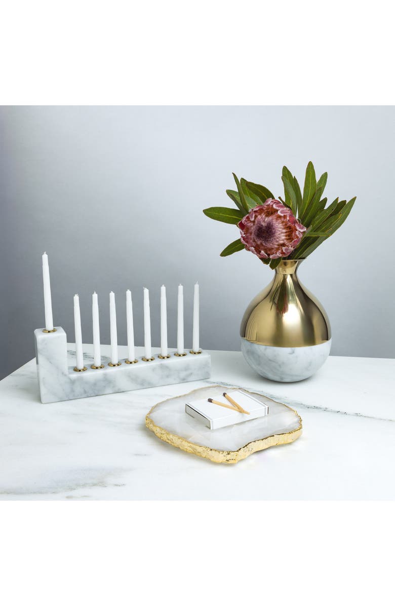 ANNA New York Brillante Marble Menorah, Alternate, color,