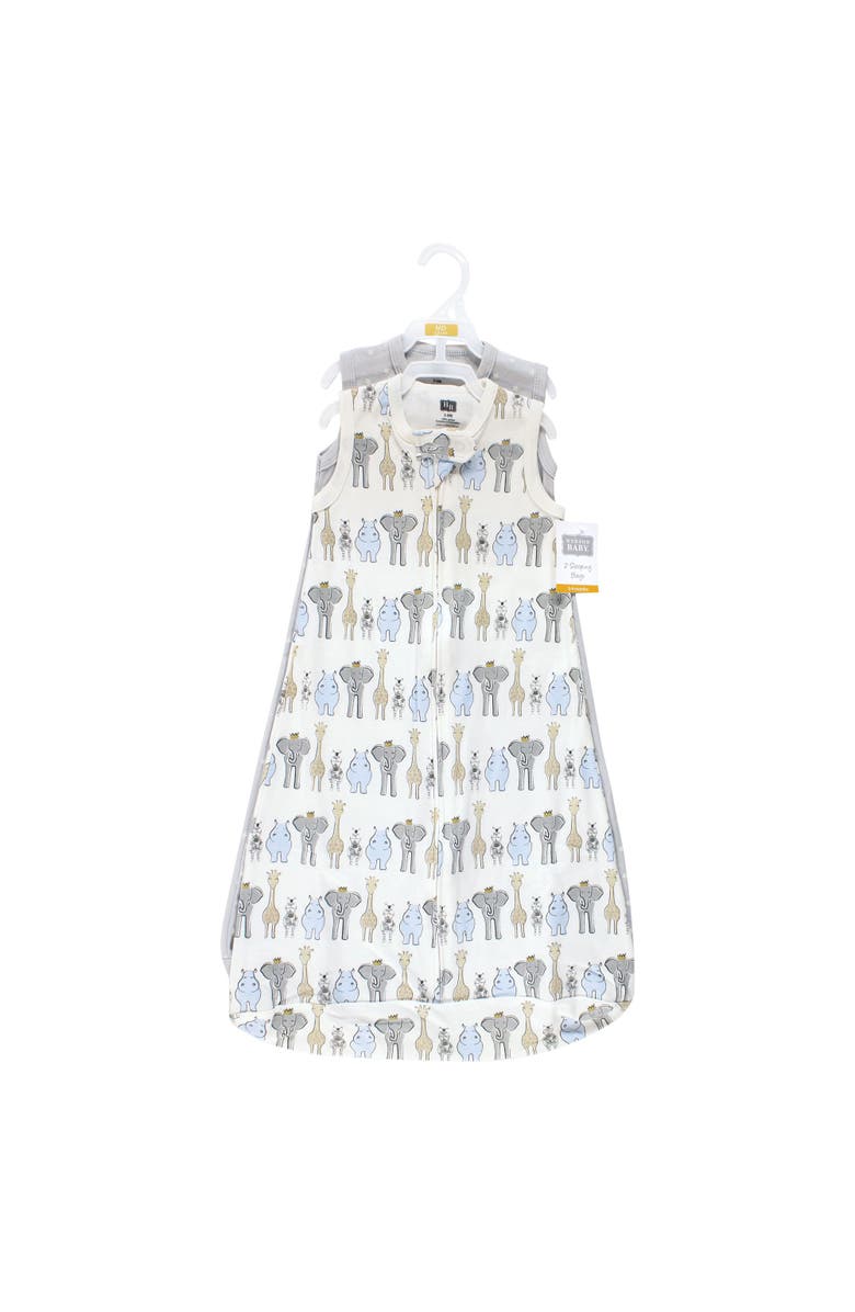 Hudson Baby Interlock Cotton Sleeveless Sleeping Bag, Alternate, color, Safari Blue Royal