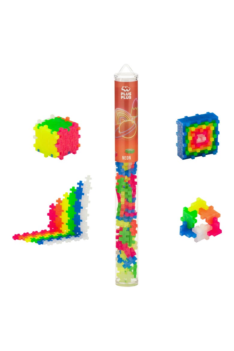 Neon Mix 70-Piece Tube Building Set, Alternate, color, NEON