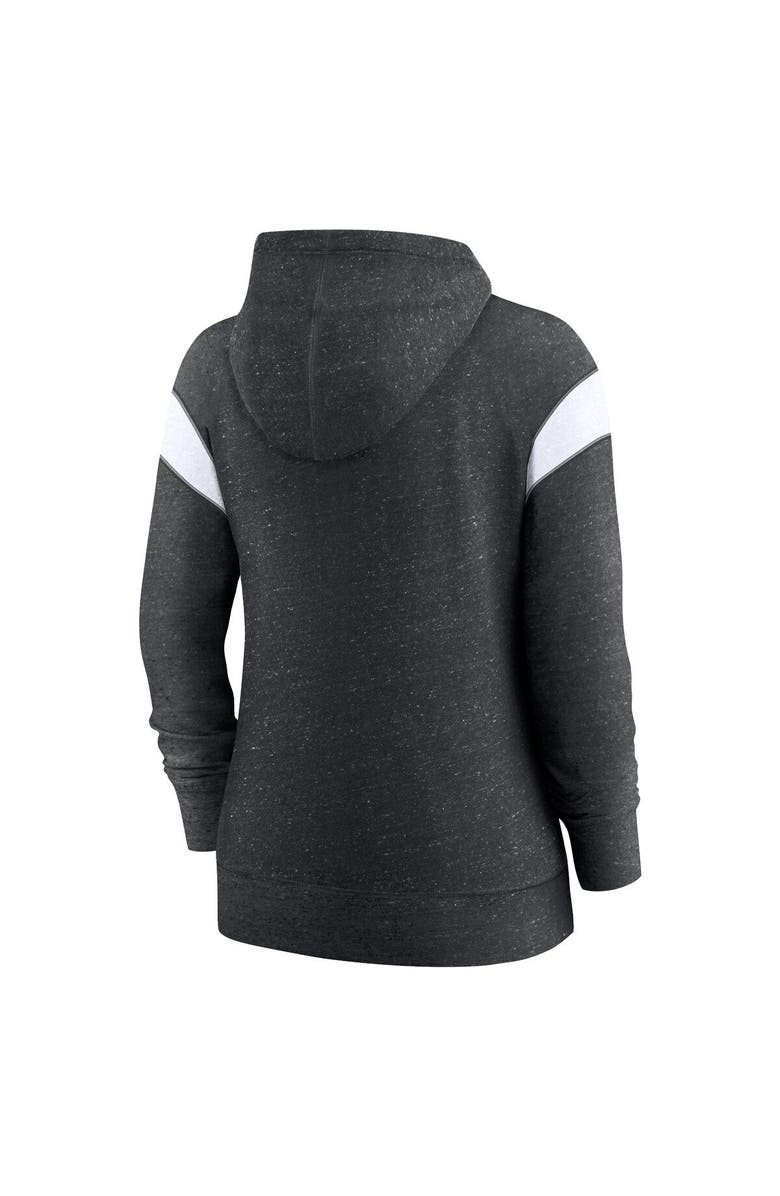 Nike Women's Nike Heather Black/White Baltimore Ravens Monaco Lightweight Full-Zip Hoodie, Alternate, color, 