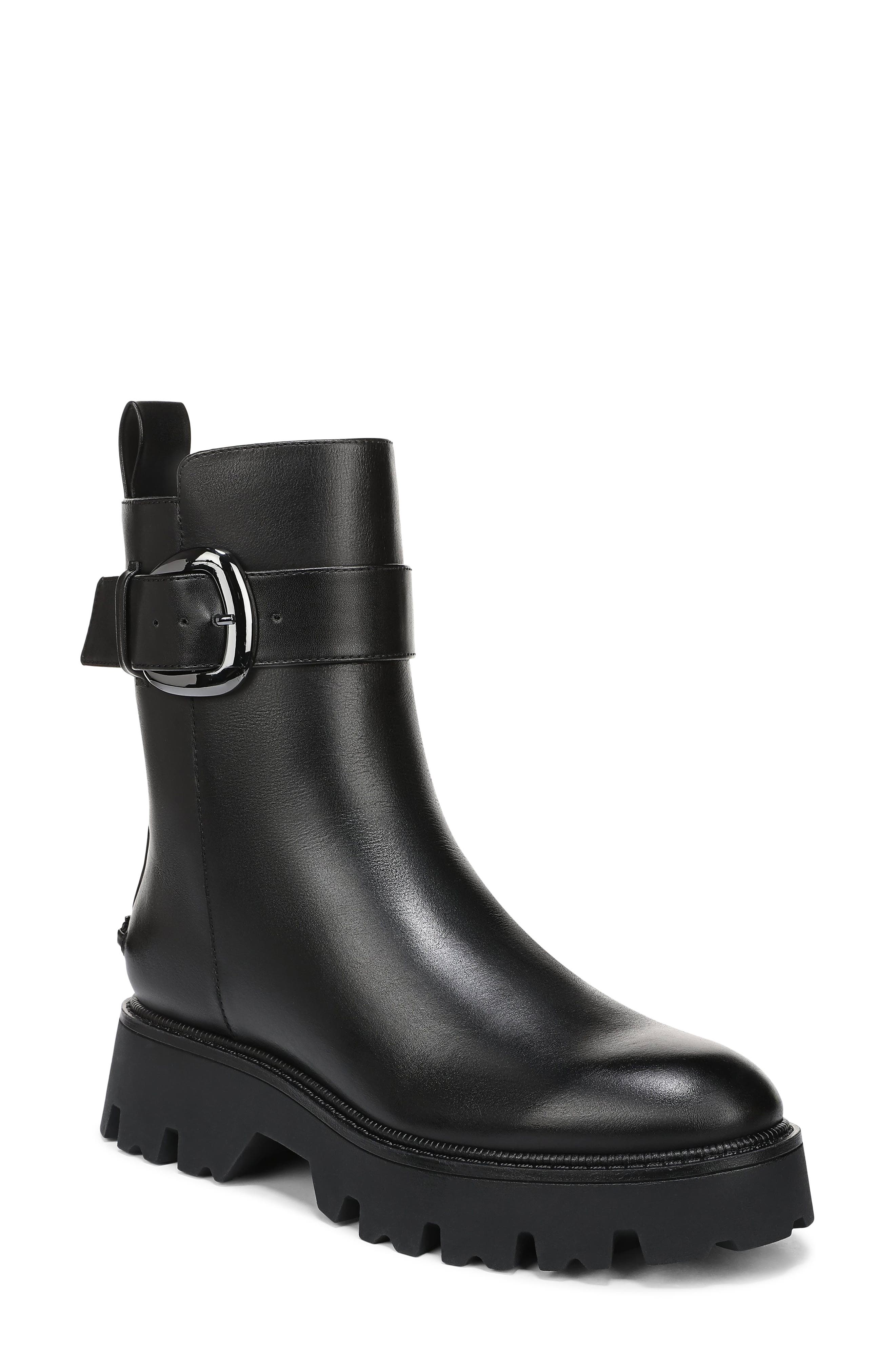 Circus NY by Sam Edelman Primm Lug Sole Bootie, Main, color, Black