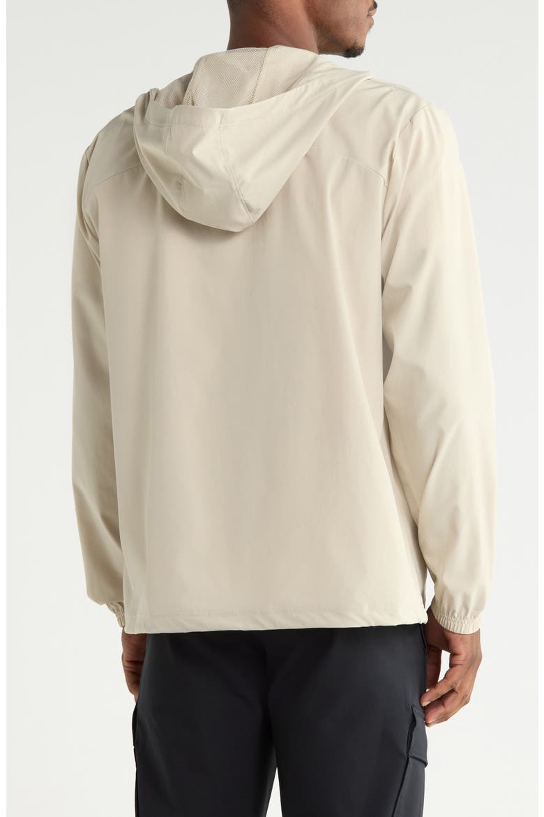 Vibe Water Repellent Hooded Windbreaker Jacket, Alternate, color, 289 KHAKI BASE