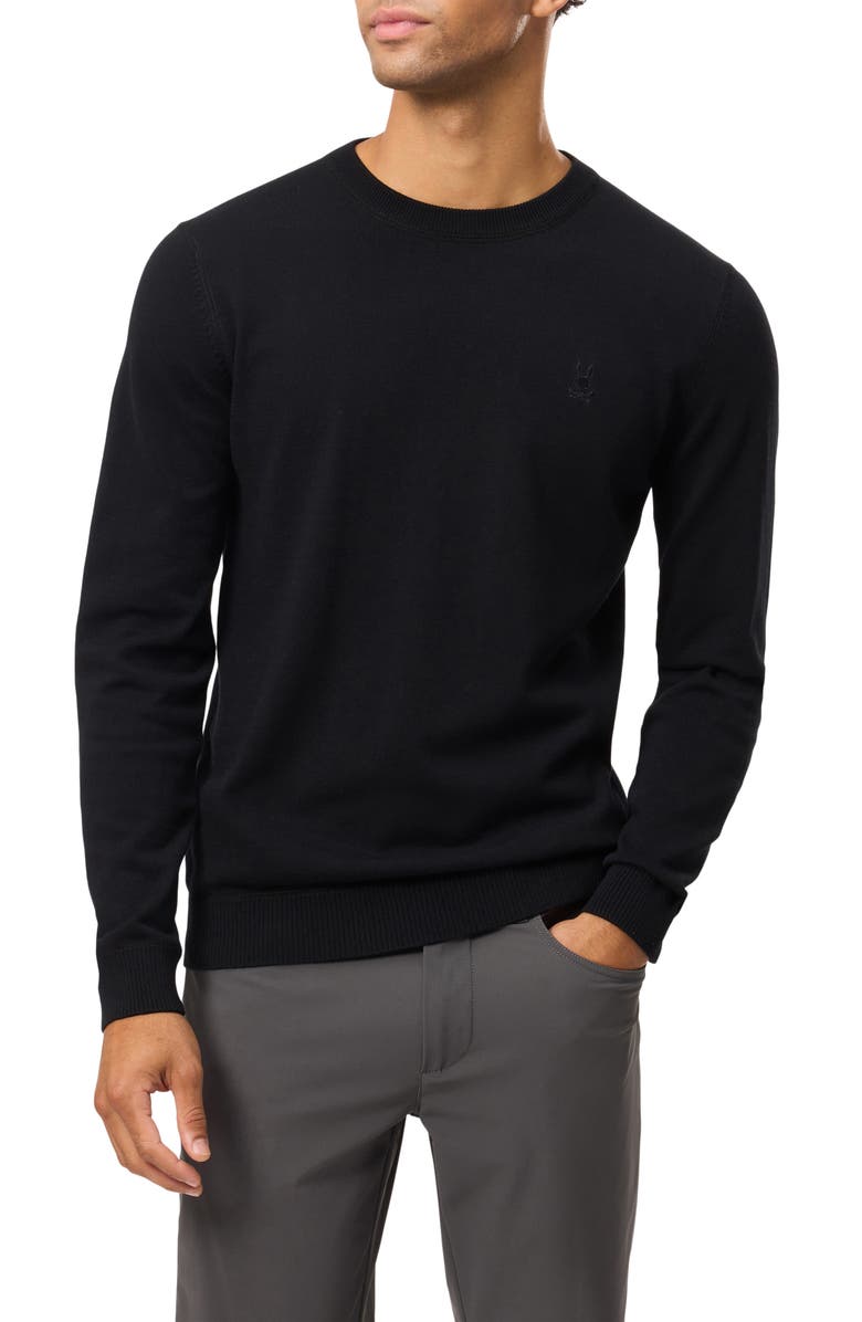 Psycho Bunny Belmore Cotton Crewneck Sweater, Main, color, 