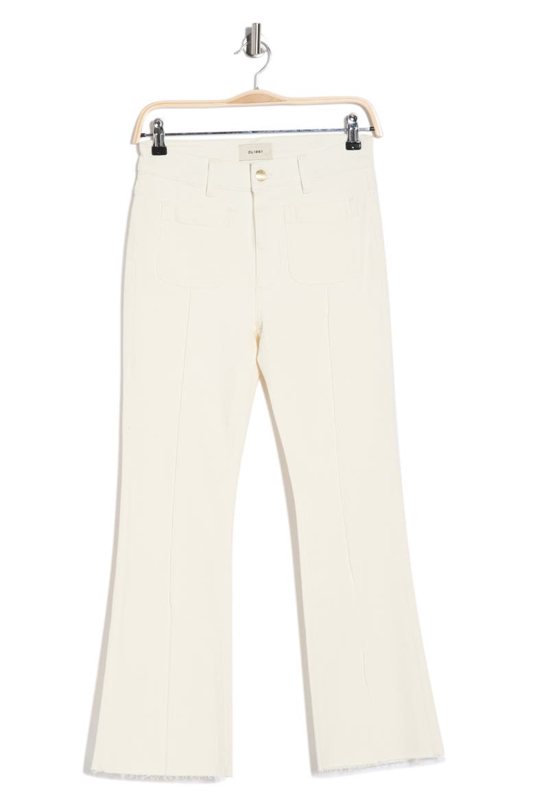 Bridget Crop Bootcut Jeans, Main, color, EGGSHELL PINTUCK
