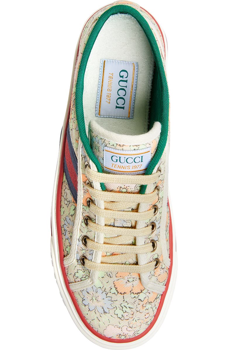 Gucci x Liberty London Tennis 1977 Floral Low Top Sneaker, Alternate, color,