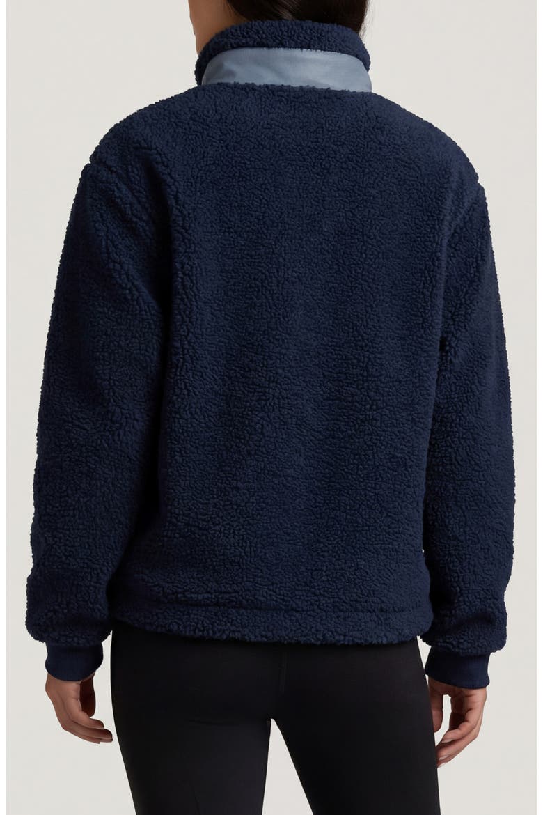 Emma High Pile Fleece Jacket, Alternate, color, MIDNIGHT