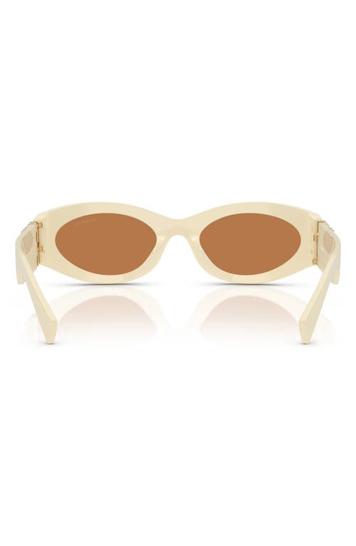 Miu Miu 54mm Rectangular Sunglasses In Neutral