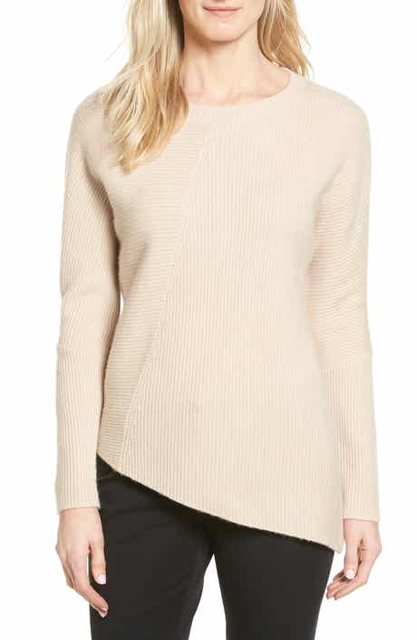 Halogen® Wool & Cashmere Tunic Sweater