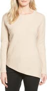 Halogen® Wool & Cashmere Tunic Sweater