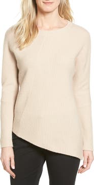 Halogen® Wool & Cashmere Tunic Sweater