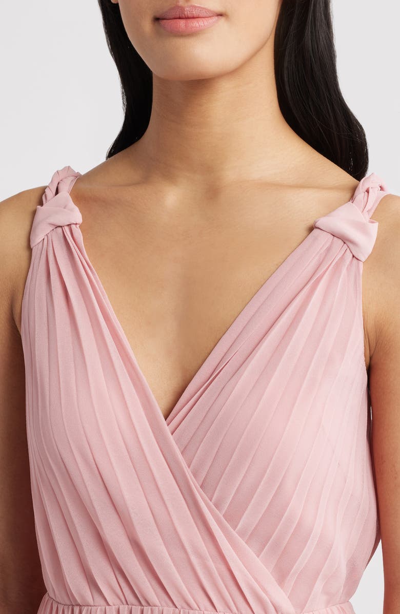 Chelsea28 Pleat Tie Back Maxi Dress, Alternate, color, Pink Beauty