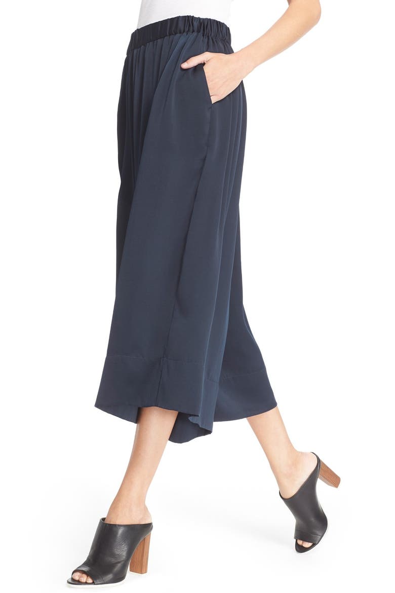 Wide Leg Culottes, Alternate, color, COASTAL BLUE