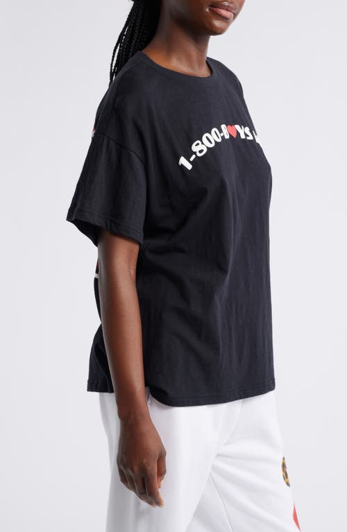 Boys Lie 1-800 Heart Graphic T-shirt In Black