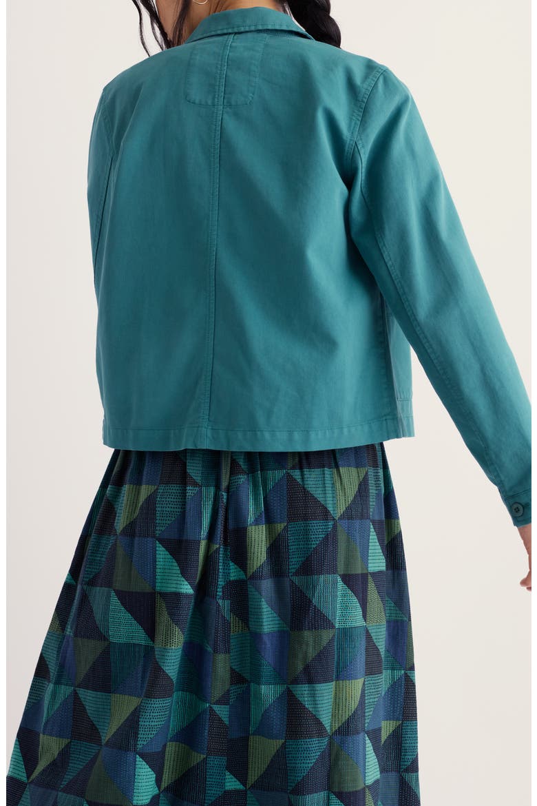 Coombe Lane Cotton Jacket, Alternate, color, ESTUARY