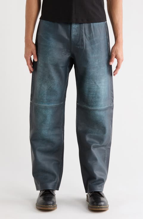 Leather Baggy Pants