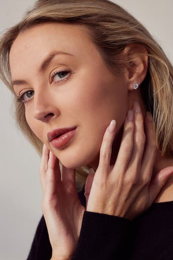 Cubic Zirconia Stud Earrings - 2ct.