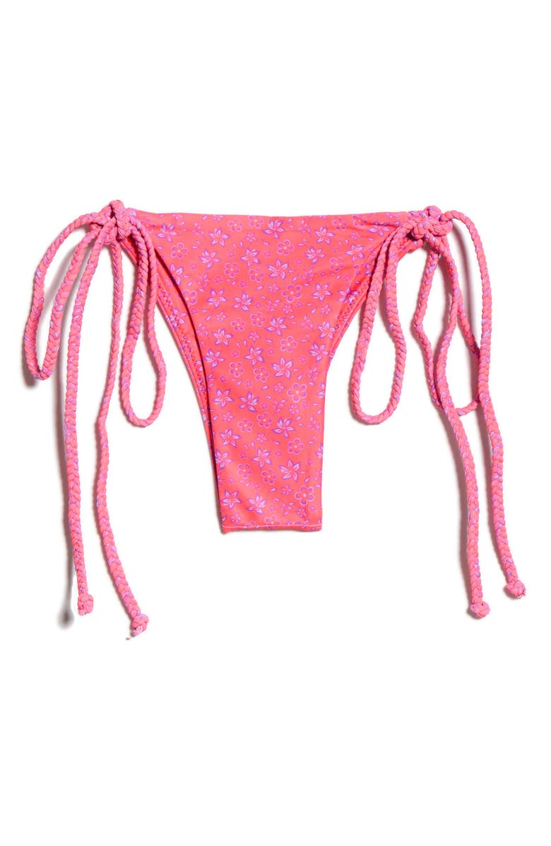 Kulani Kinis Braided Side Tie Bikini Bottoms, Alternate, color, Kiss Me