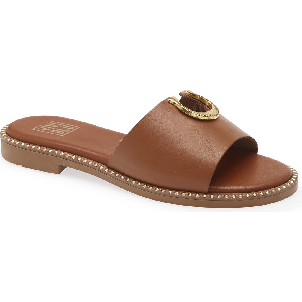 VIVI BLU Acacia Slide Sandal in Cognac  product