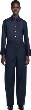 SANDRO Wool suit trousers