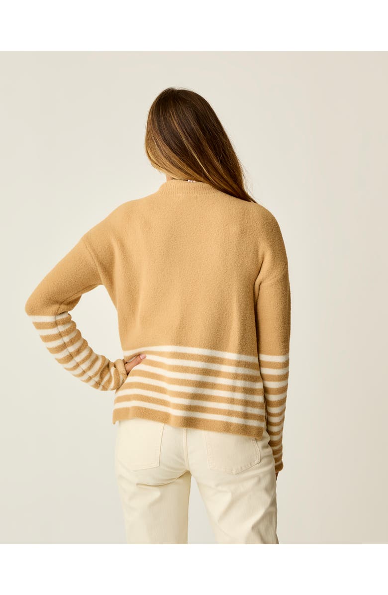 Carve Designs Olivia Plush Sweater, Alternate, color, Camel Stripe