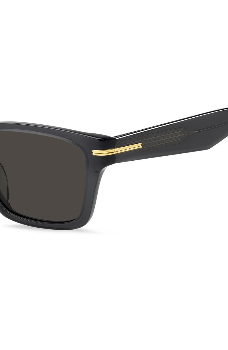 BOSS 56mm Rectangular Sunglasses, Alternate, color, 