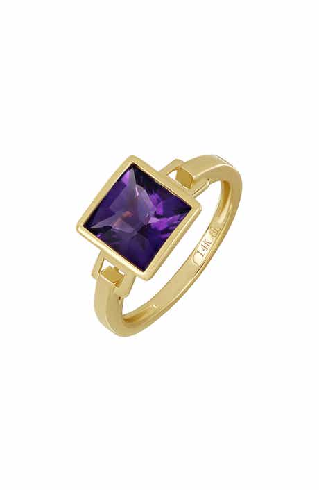 Bony Levy 14K Gold Color Amethyst Ring