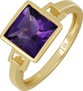 Bony Levy 14K Gold Color Amethyst Ring