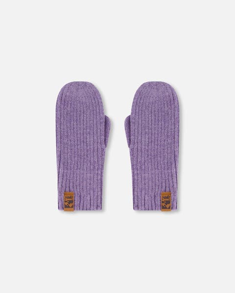 Girl Soft Ribbed Knit Mittens (Toddler, Little Kid & Big Kid)