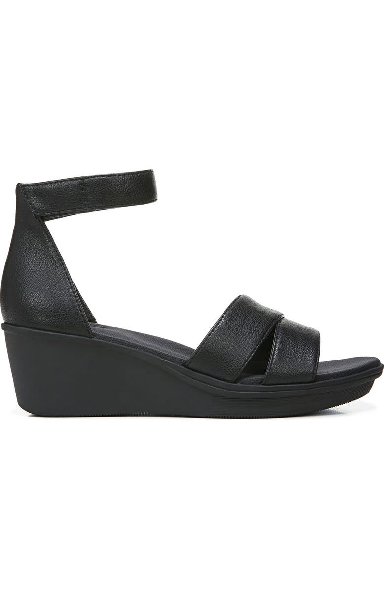 Naturalizer Theron Strappy Faux Leather Wedge Sandal, Alternate, color,