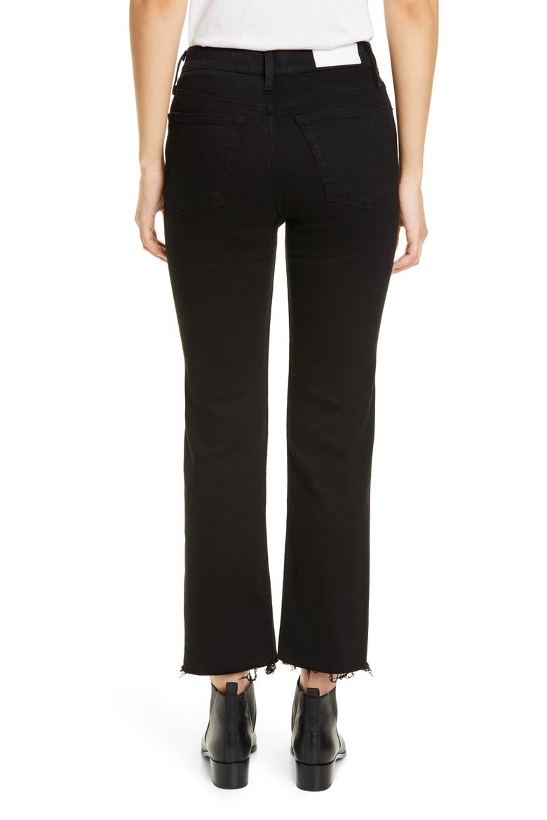 Originals High Waist Stovepipe Jeans, Alternate, color, JET BLACK