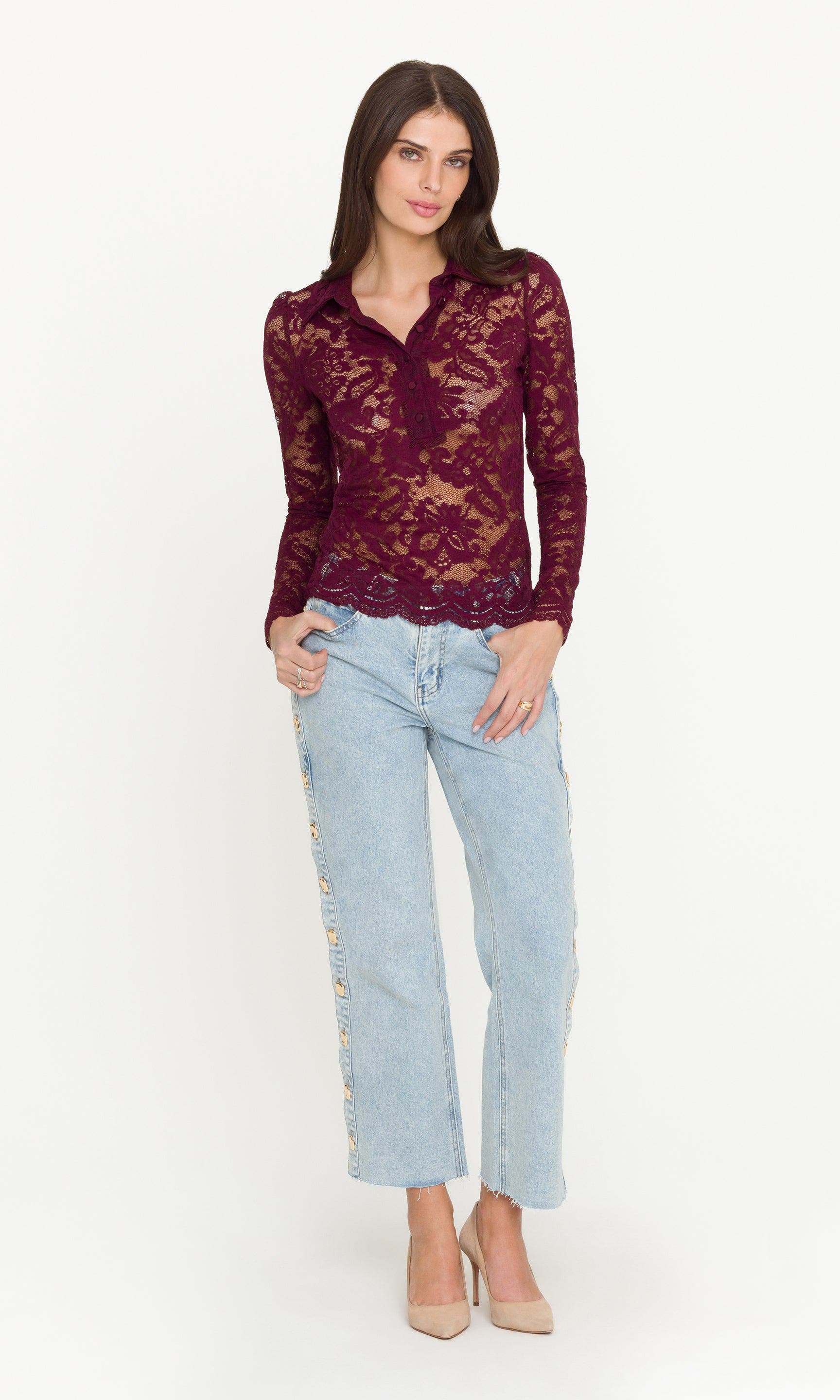 Dominique Lace Top