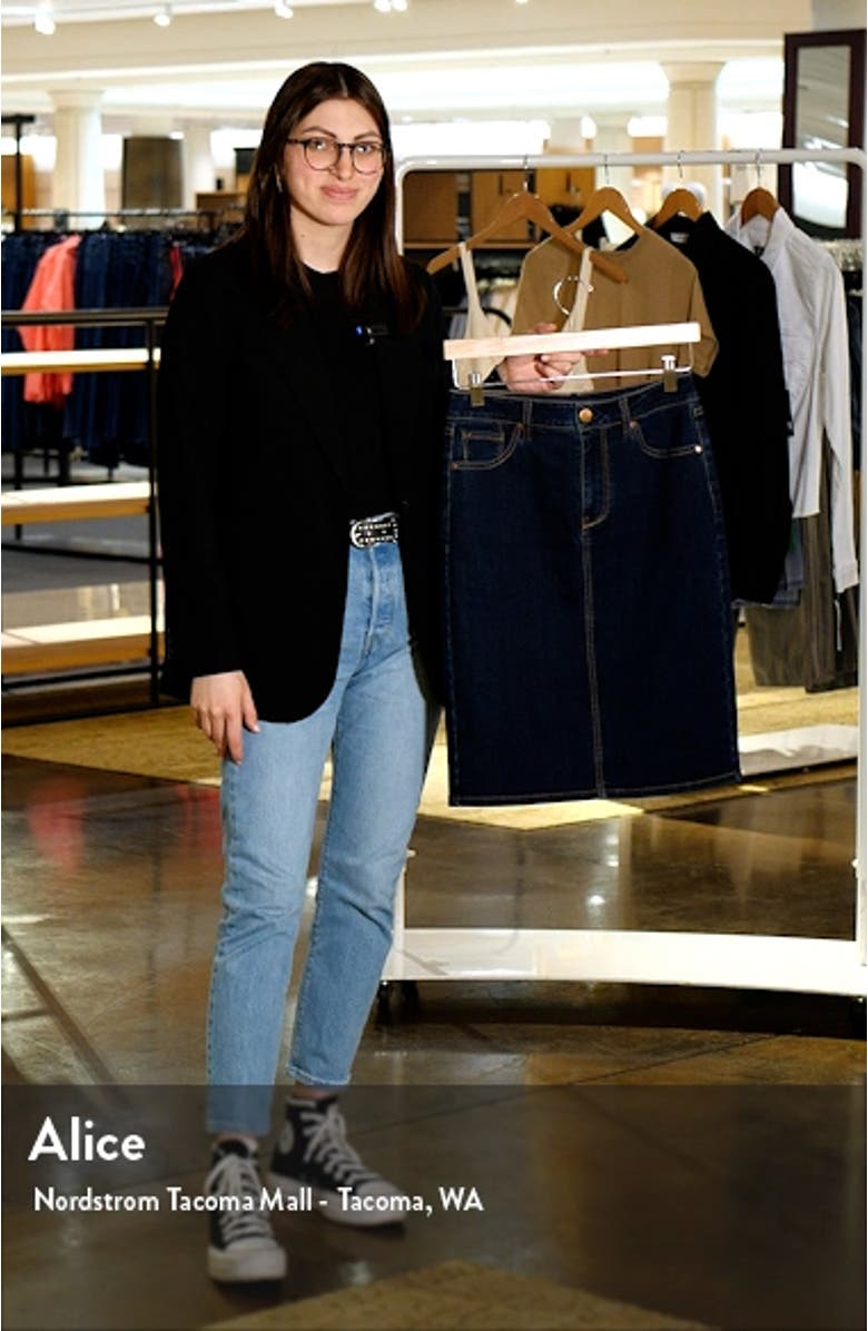 High Waist Denim Skirt, sales video thumbnail