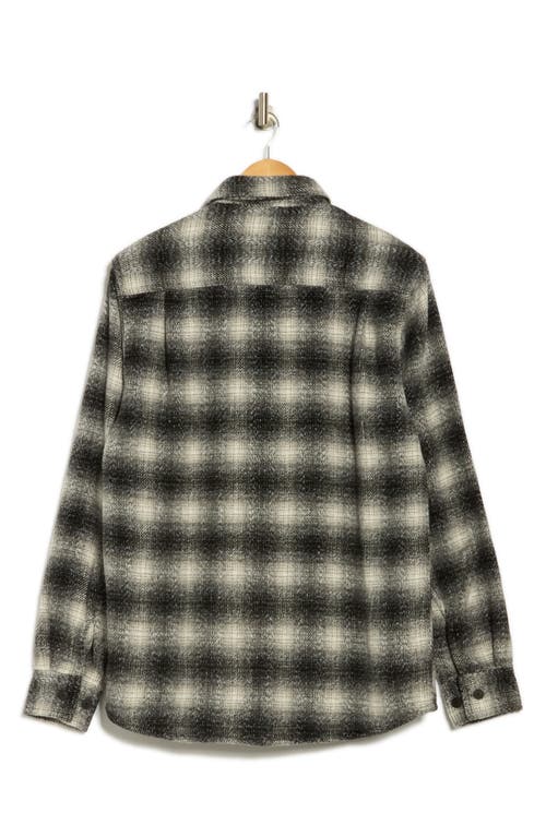 Weatherproof Vintage Heavyweight Plaid Shirt Jacket In Black