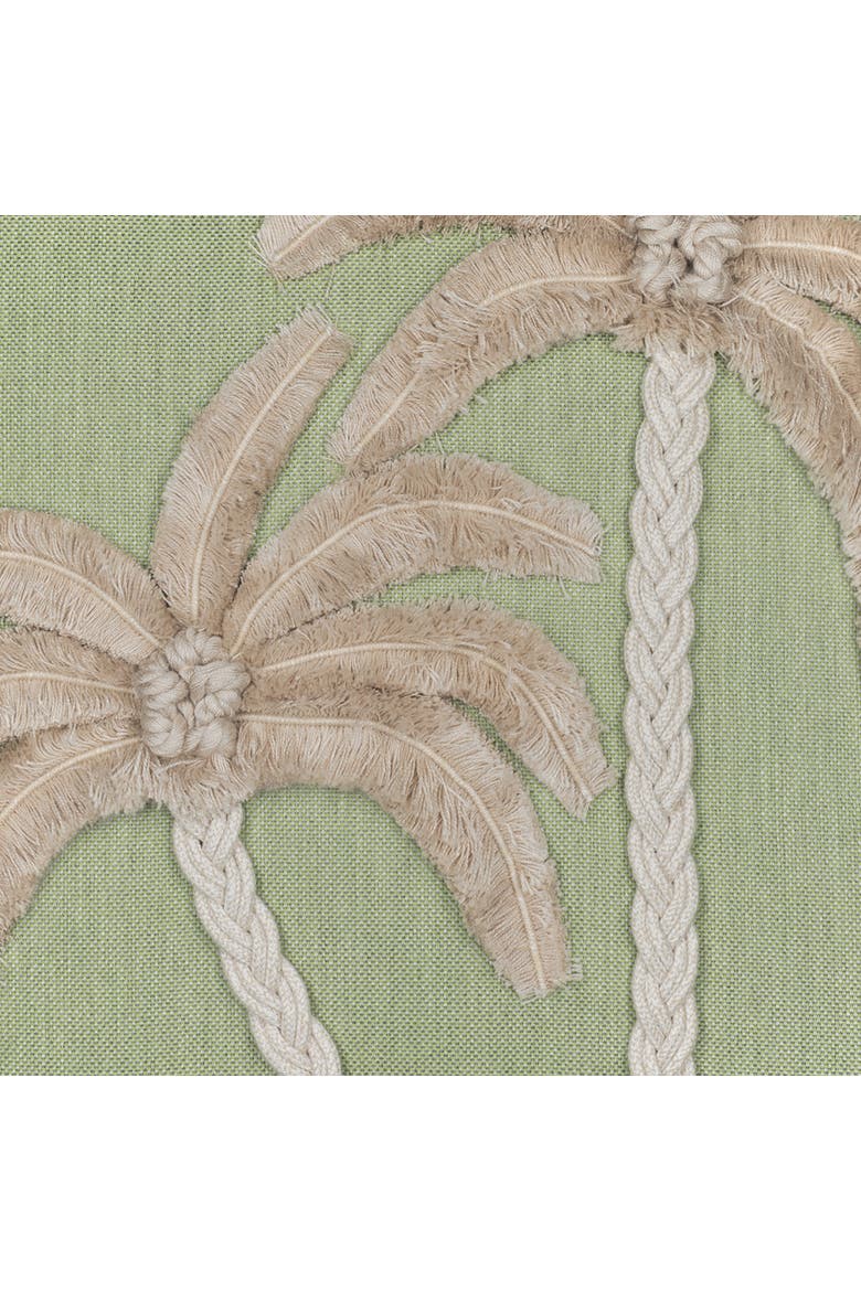 Escape Handmade Applique Indoor & Outdoor Woven Accent Pillow, Alternate, color, Meadow