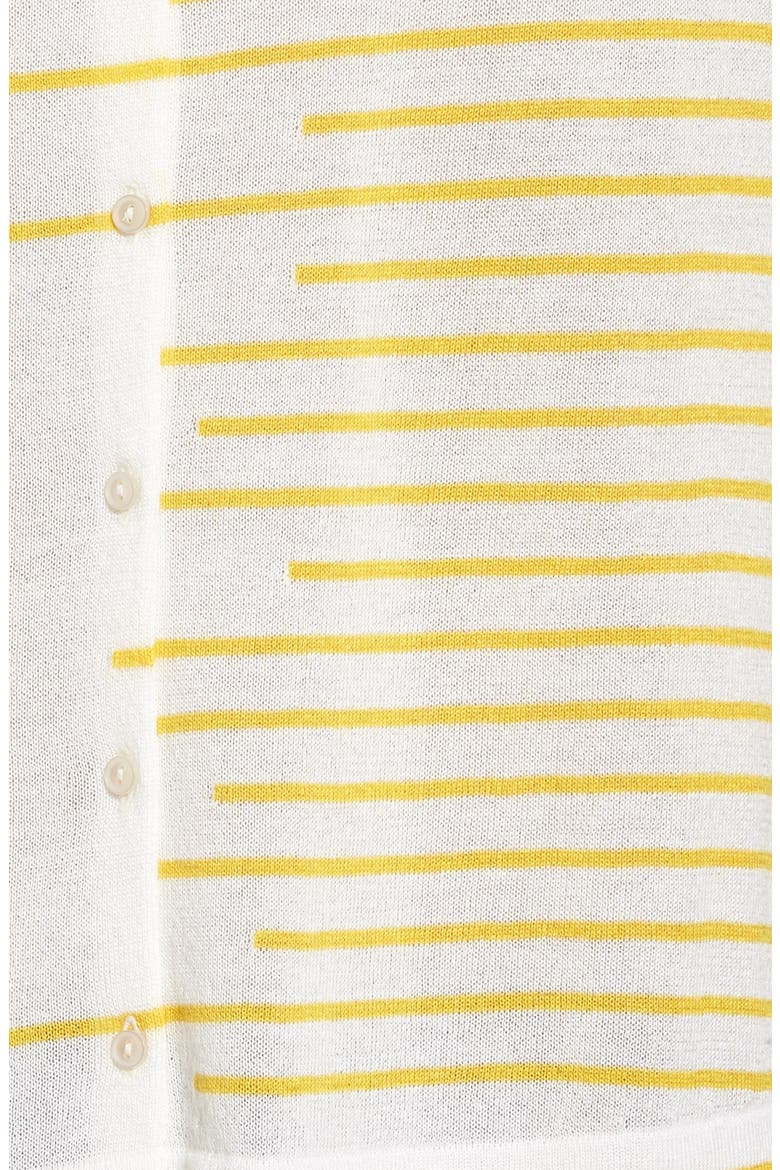 Button Back Boatneck Sweater, Alternate, color, IVORY- YELLOW LINES PATTERN