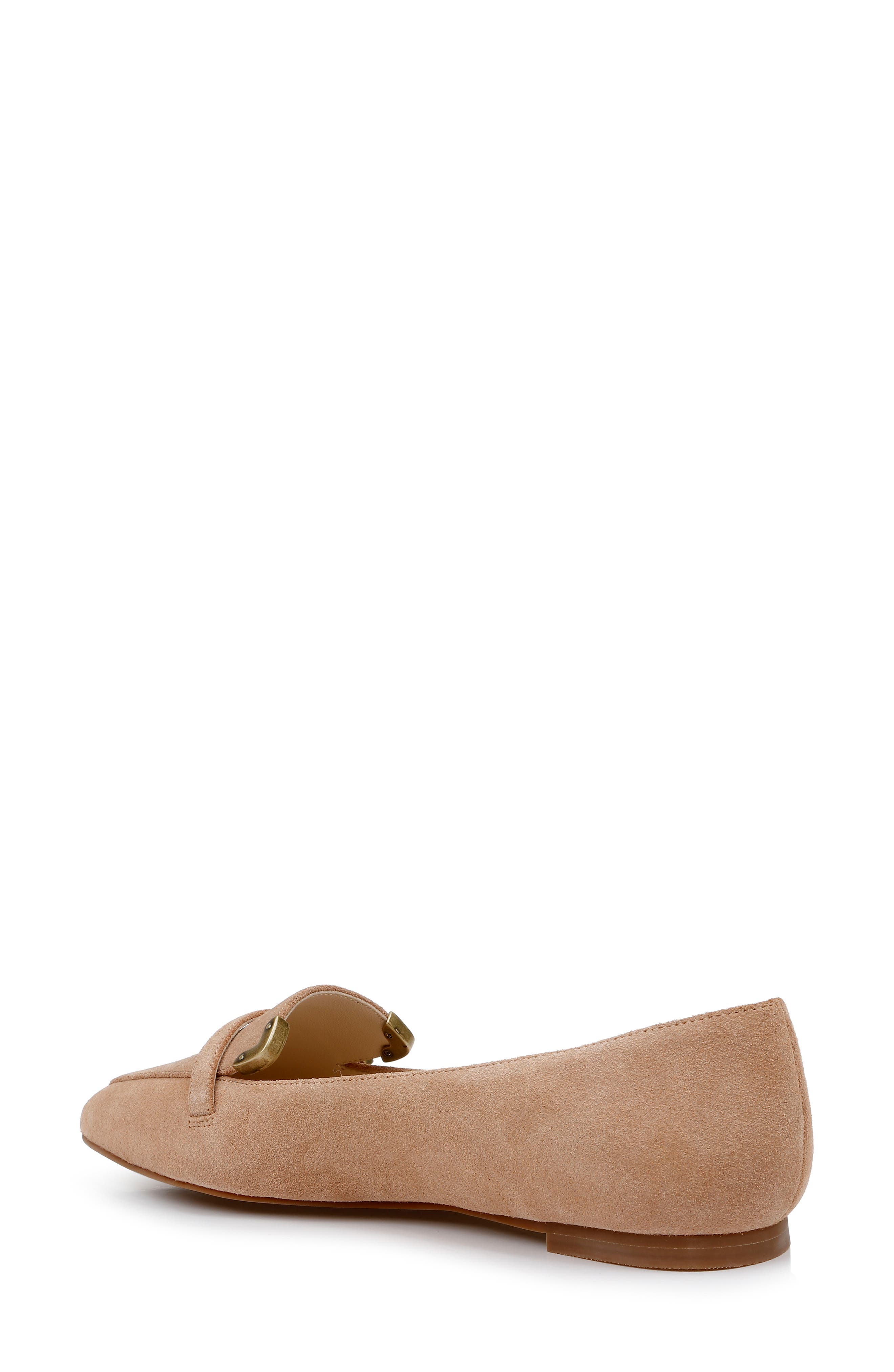 Brielle Pointed Toe Loafer, Alternate, color, SAND SUEDE