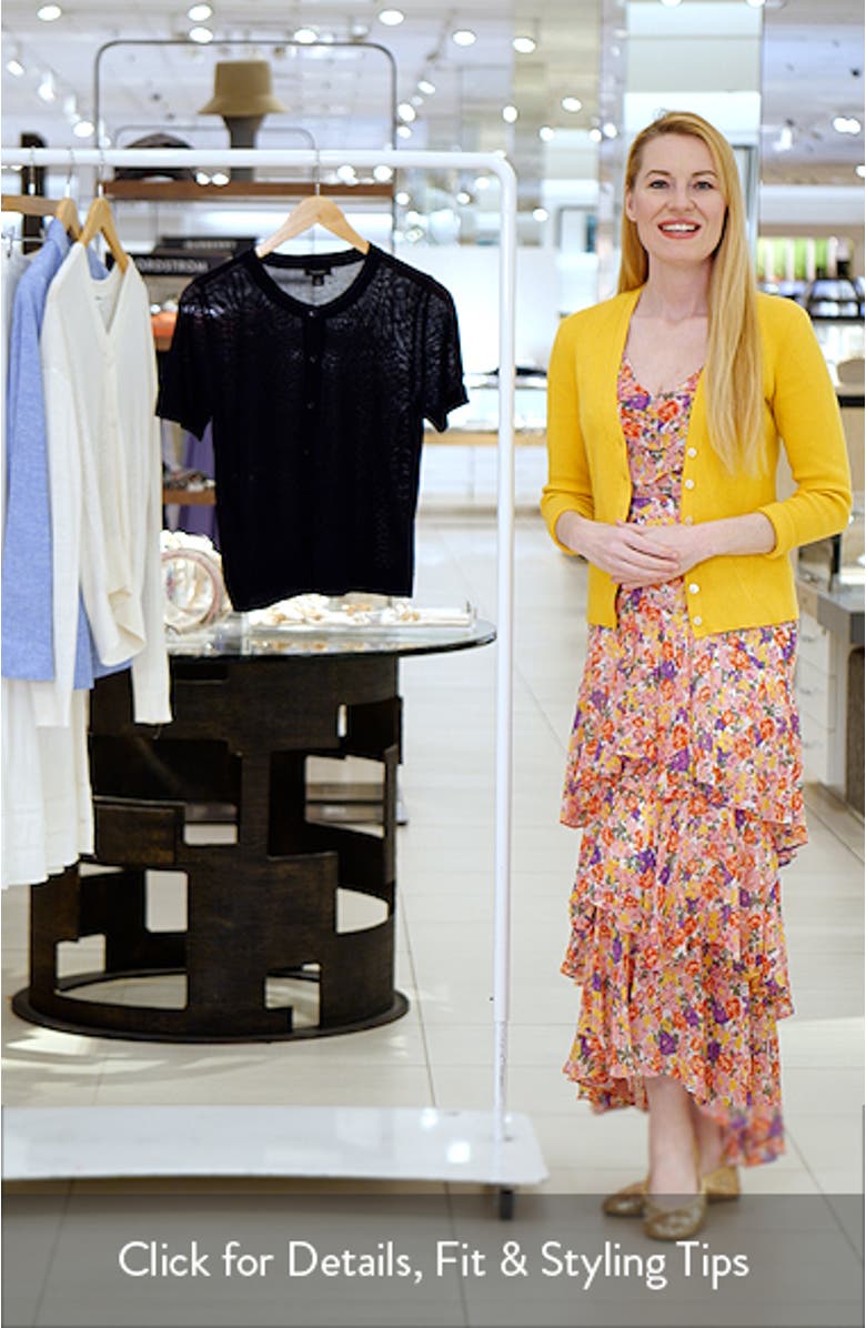 Short Sleeve Button-Up Sweater, sales video thumbnail