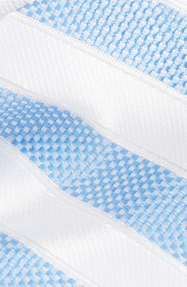 CLIFTON WILSON Stripe Silk Bow Tie, Alternate, color, Blue