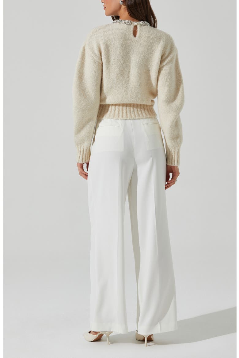 Bryony High Waist Wide Leg Pants, Alternate, color, OFF WHITE