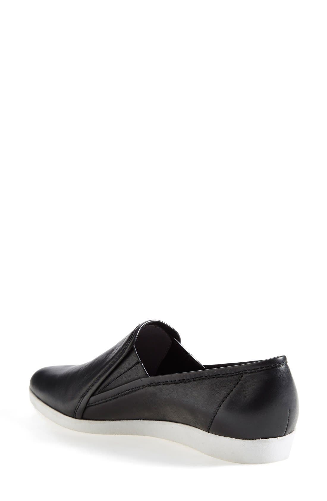 Trouvé 'Evans' Leather Slip-On Sneaker, Alternate, color, 