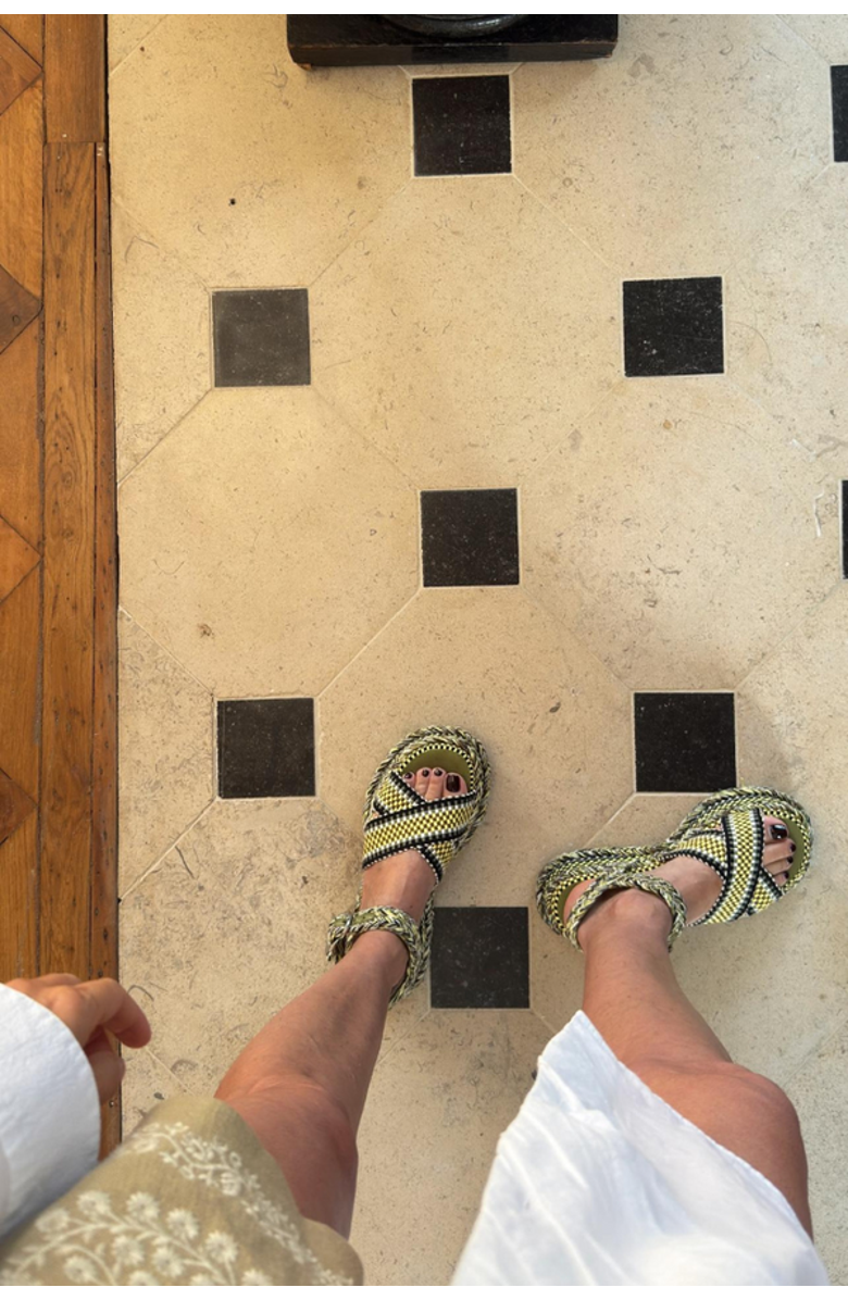 Amambaih Ada Platform Sandals, Alternate, color, Kaki-Lemon