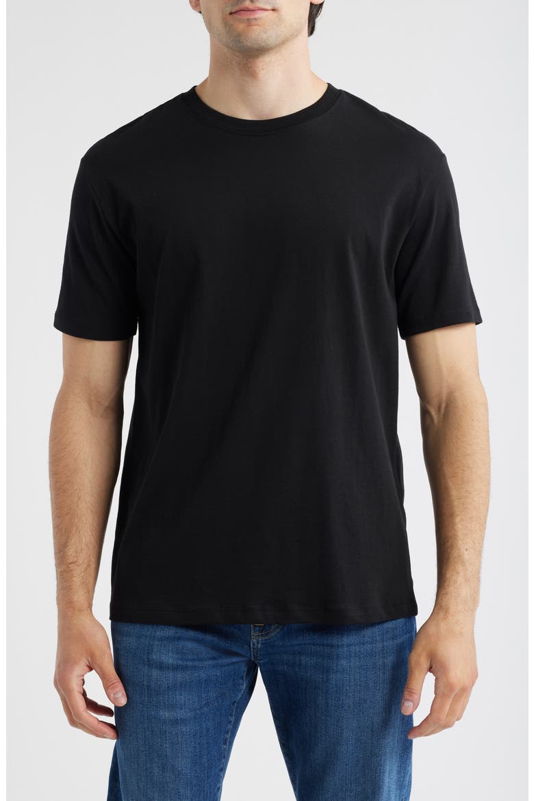 Cotton T-Shirt, Main, color, BLACK